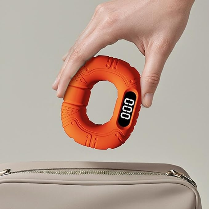 Hand Grip Strengthener with Counting and Pages, Rechargeable Digital Grip Strength Tester, LED Display, Hand Grips Exerciser Equipment for Strength Training-Forearm-Gripper-Finger