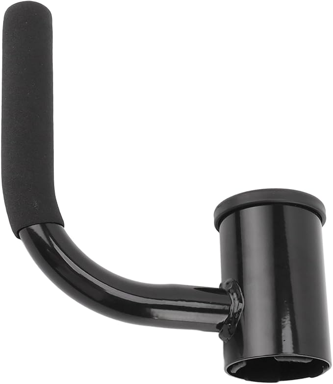 Fitness T Bar Single Arm Handle Barbell Row Handle, Core Muscles T Bar Row Attachment, Stainless Steel Home Gym Workout Equipment with Foam Grip for Full Body Training and Strength