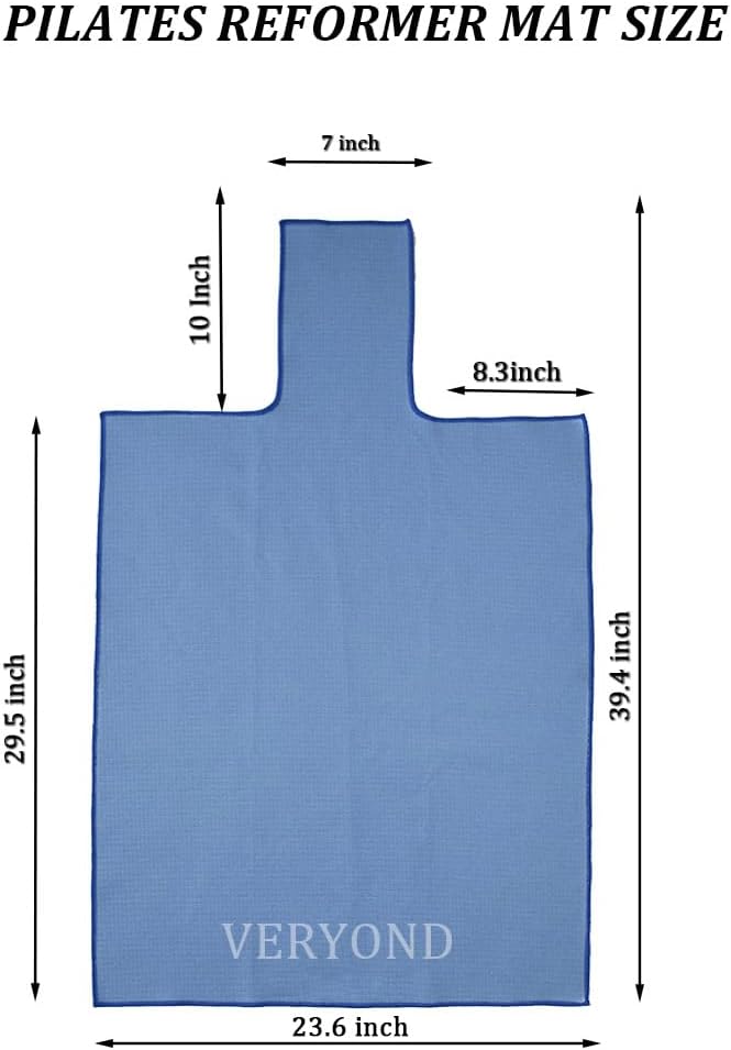 Non-Slip Pilates Reformer Mat Towel for Pilates Reformer Machine Equiment Extra Thick 2mm, 30.5 * 23inch