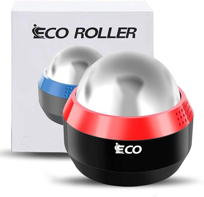 iECO Cold Massage Roller Ball - Ice Roller Ball for Muscles Deep Tissue, Cold & Heat Therapy, Plantar Fasciitis Roller