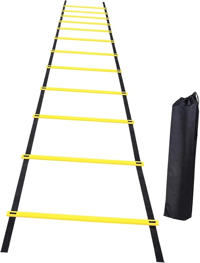 Football Agility Ladder Speed Ladder Portable Stairs Fitness Training Jumping Hurdles with Storage Bag Outdoor Sports Folding