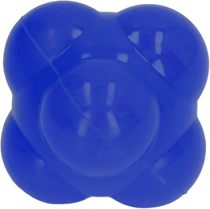 Reaction Ball, Rubber Bright Color Hex Reaction Trainer Ball for Basketball, Tennis and Other Competitive Sports