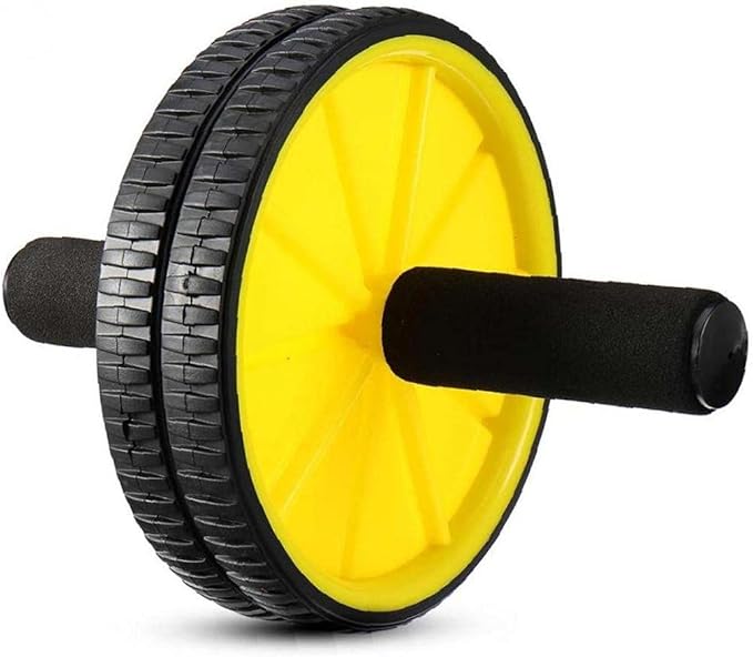 Waist Exerciser Pad Ab Rollers Abdominal Core Roller Home Gym Fitness Workout Training Equipment (Random Color)