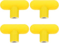 4pcs T-Shape Adjustment Knob: M8 Rotating Grip Handle for Fitness Equipment - Handle Attachment Knob for Strength Training and Workout Machines Easy to Install