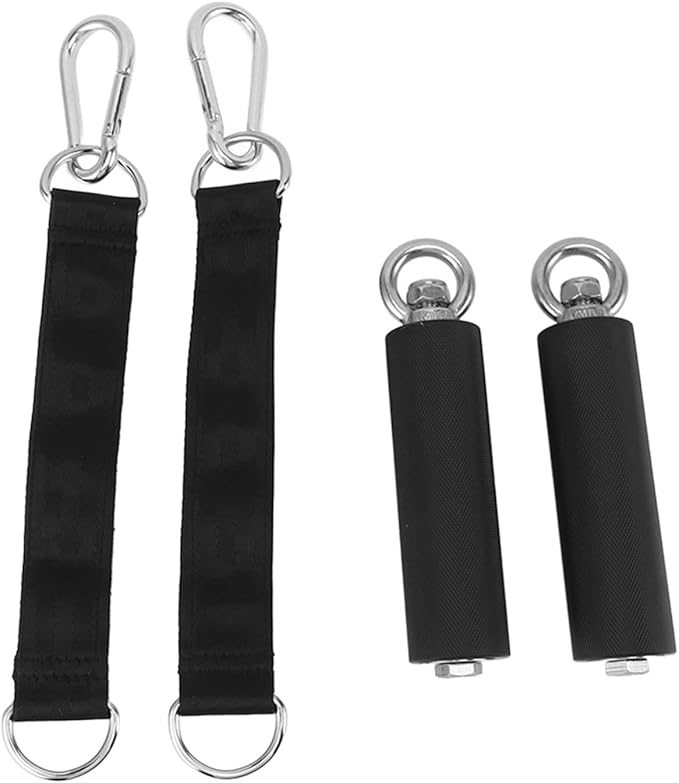 EVTSCAN Cable Handle TPR Rubber Coated Grip Straight Gym Equipment Attachment Weightlifting Exercise with Anti Slip Design for Strength Training and Aerobic Workouts Home and Travel Use