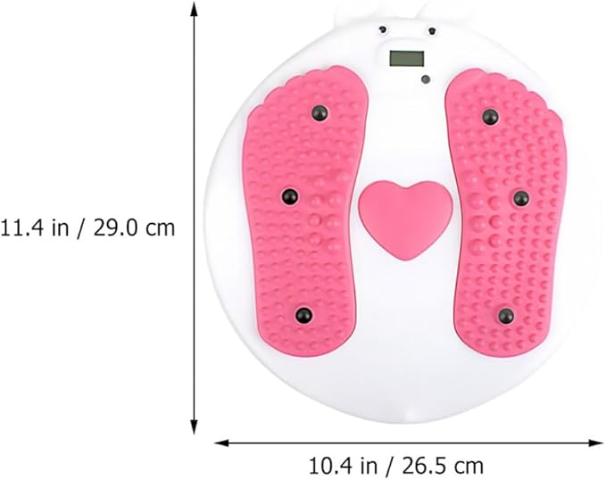 Milisten Twist Waist Disc Fitness Board with Magnetic Resistance, Wriggled Foot Massage Plate for Home Workout and Weight Loss, Female Waist Trainer Exercise Equipment