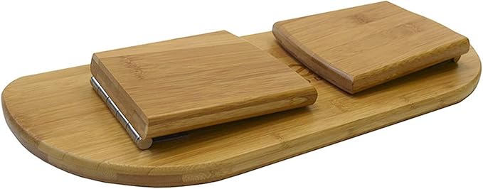 Original Meditation Bench, Bamboo, Travel Friendly (44.5x19x17cm), Perfect Kneeling Stool Ergonomic Bamboo Yoga Bench