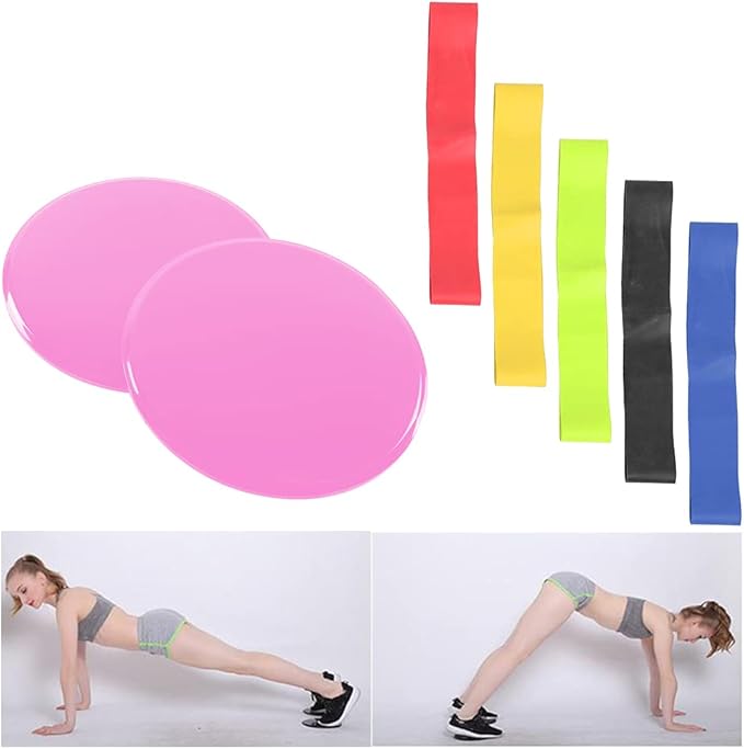 Fitness Sliding Discs, Core Slider Workout Disks for Low - Impact Training, Smooth Slide Mat for Home Gym, Aerobics and Calisthenics with Non - Slip Bottom