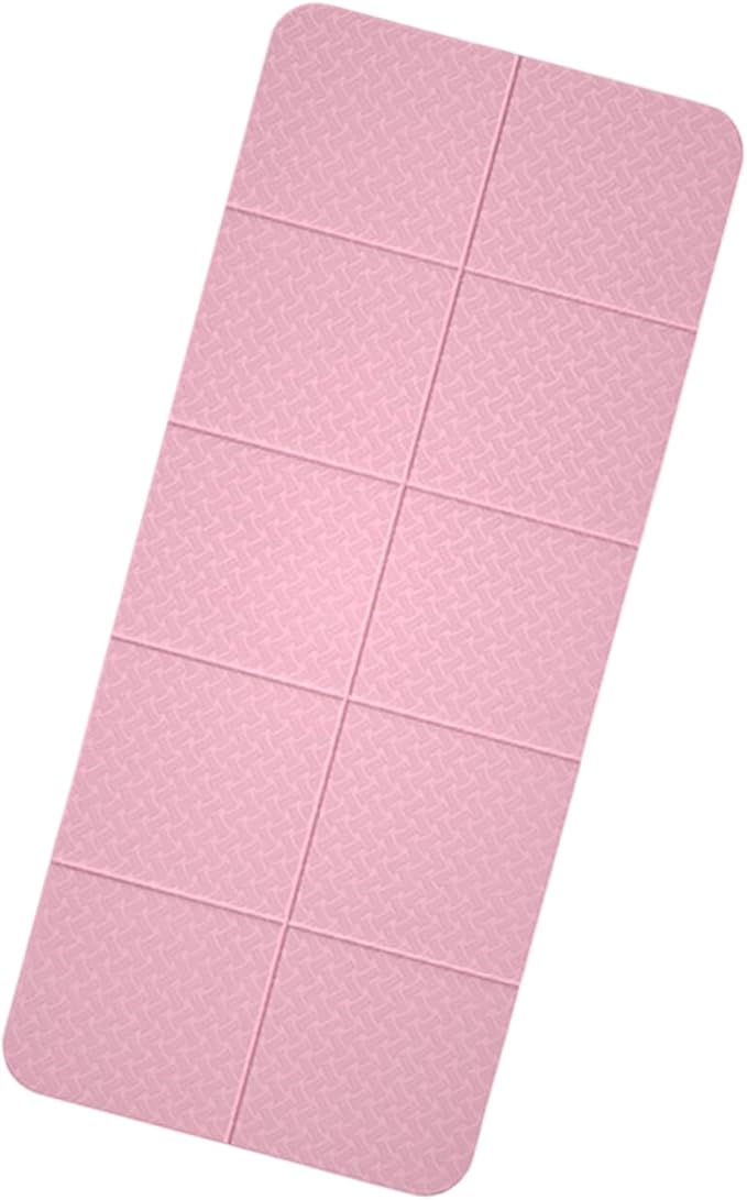 Travel Pilates Mat Nonslip Foldable Gym Workout Mats Fitness Training Pilates Exercise Mat for Women Sports Exercise and for Women