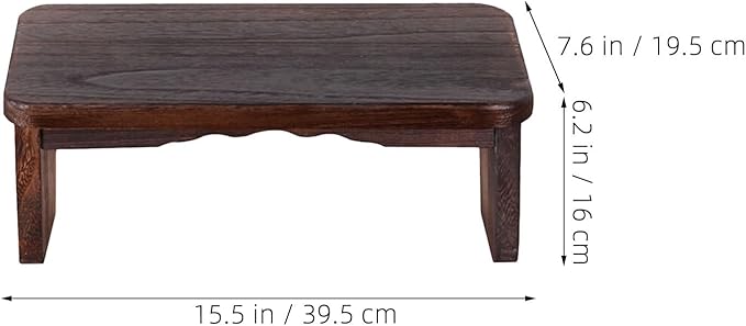 Cabilock Meditation Bench: Prayer Kneeler Wooden Kneeling - Portable Zen Stool Solid Wood for Meditation Tearoom and Worship Church Use