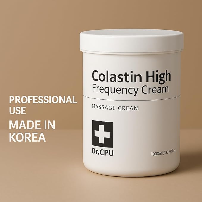Dr. CPU Collastin High Frequency Cream 1000ml – Professional RF Massage Cream for Face & Body – with Collagen & Elastin – Korean Spa-Grade Skincare