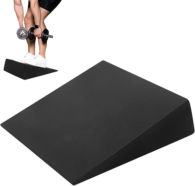Slant Board Calf Stretching, 32.5x30x9cm Squat Wedge Block, EVA Calf Stretch Board, Non Slip Incline Trainer, Multi Functional Fitness Equipment