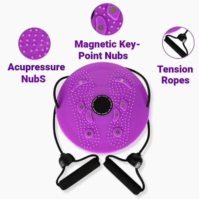 Waist Sculptor, 2026 New Waist Twister Machine Exercise with Arm Bands, Ab Twister Board Twisting Waist Disc for Exercise, Legs, Buttocks, Hip Exercise