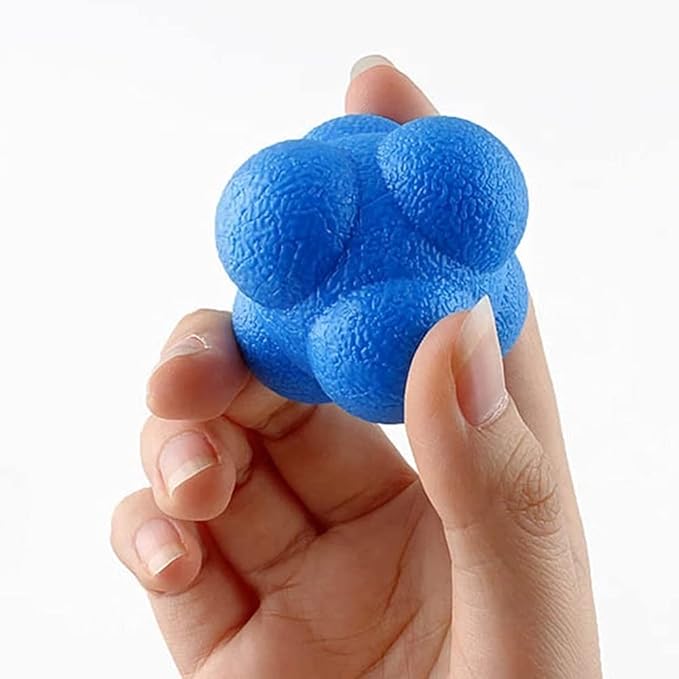 Reaction Ball,Hexagonal Agility Ball for Towards Training Improvement Of Hand-Eyereaction and Agility Coordination Reflex Exercise Sports,Can Improve The Concentration Of Teenagers and Adults(2 Pcs)