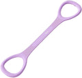 Silicone Figure-8 & Straight Resistance Band for Women - 15-35 Lbs, Yoga Back Stretching Home Workout Band