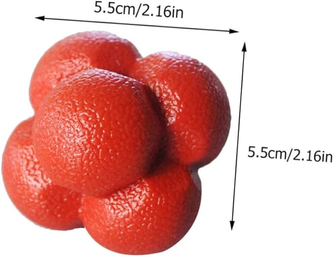 Yardwe 3pcs Agility Balls Hexagonal Reaction Ball Fitness Agile for Home Sports Training Random Color
