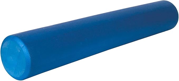 AEROMAT Elite Foam Roller - 6" Diameter - 36" Long - Blue - Intended for Pilates /Training /Muscle Relief