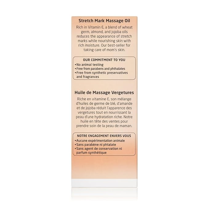 Weleda Stretch Mark Pregnancy Massage Oil, 3.4 Fluid Ounce, Plant Rich Oil with Vitamin E, Sweet Almond, Jojoba and Arnica Oils