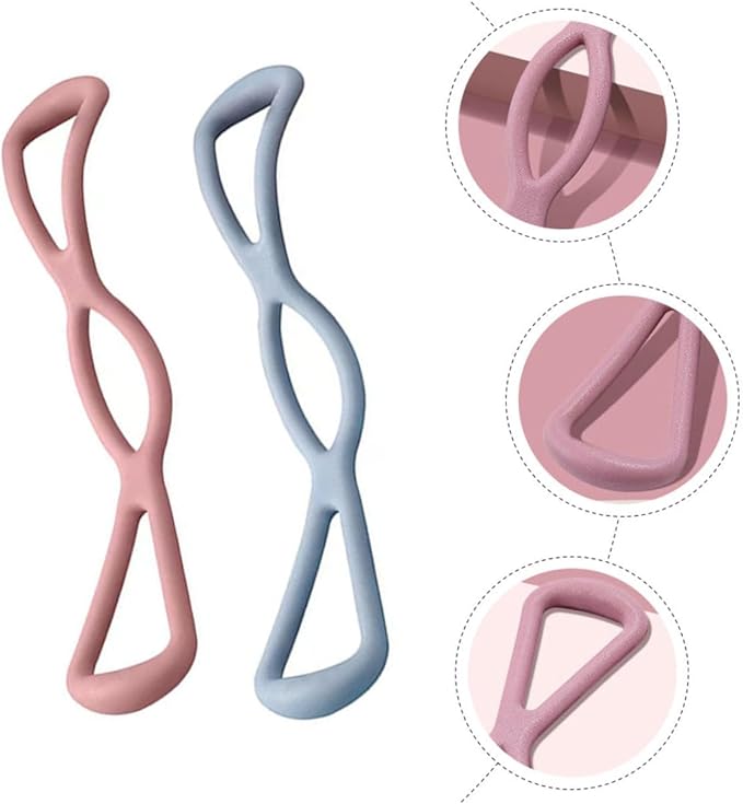 2pcs Fitness Bar Yoga Bar Kit Fitness Equipment Pulling Rod Elastic Band Tensioner Workout Resistance Bands