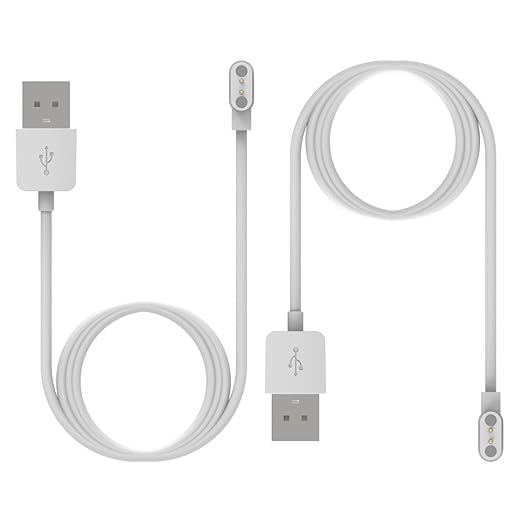 Intended for SOLAWAVE 4-in-1 Red Light Therapy Wand Charging Cable Magnetic Replacement Charging Cord for SOLAWAVE Facial Wand Charger Accessories (White&White)