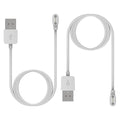 Intended for SOLAWAVE 4-in-1 Red Light Therapy Wand Charging Cable Magnetic Replacement Charging Cord for SOLAWAVE Facial Wand Charger Accessories (White&White)