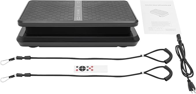 Plate Exercise Machine | Mini Vibration Plate Exercise Machine | Portable Full Body Vibration Platform | for Weight Loss, Toning & Wellness | Adjustable 99 Speed Level | Max 330 Lbs