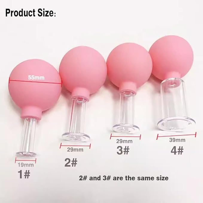 Luzly Face Cupping Set Anti Aging Facial Cupping Gua Sha Facial Tools Cupping Wrinkles Massage Vacuum Suction Cupping Therapy Set for Face Leg Arm Back Shoulder Muscle and Joint Pain