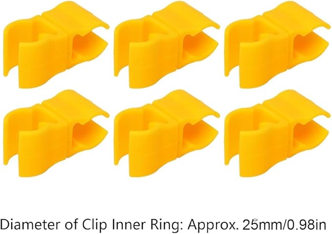 BORDSTRACT Agility Pole Swivel Clips, 10Pcs Swivel Connector for Soccer Agility Training Pole, Coaching Stick Clip Connector for Soccer Drills, Hurdles