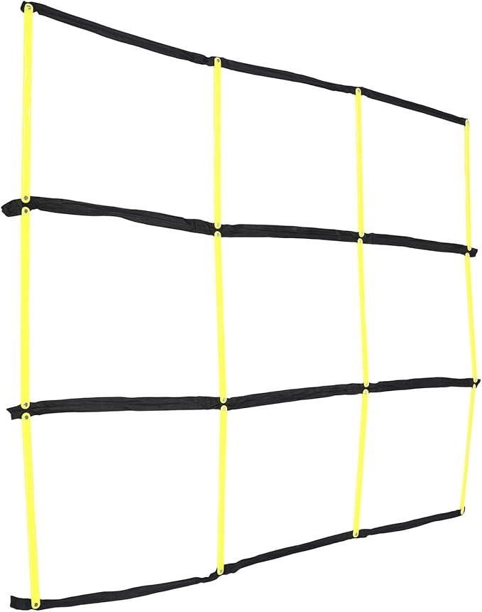 Agility Ladder Football Training Tool with Nine-Square Design Foldable Soft Speed Ladder for Soccer Footwork and Fitness Workouts for Sports Conditioning