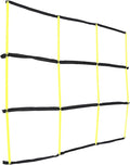Agility Ladder Football Training Tool with Nine-Square Design Foldable Soft Speed Ladder for Soccer Footwork and Fitness Workouts for Sports Conditioning