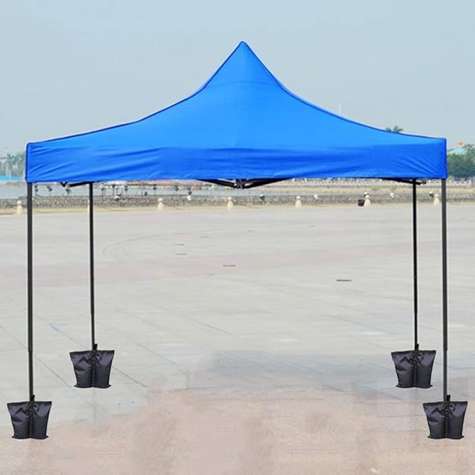 4pcs Oxford Cloth Black Tent Solid Sandbag Large Capacity Good Tight Outdoor Parasol Umbrella Sand Bag