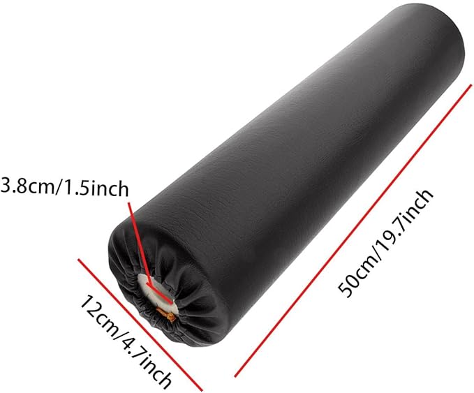 Foot Foam Roller, 1.5 Inch Diameter Foam Roller Holder, Sponge Foam Sleeve for Home Exercise Machines, Black