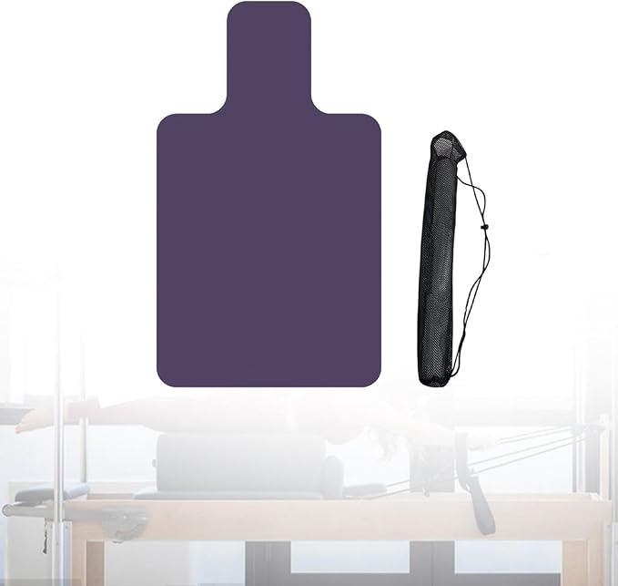 YIJU Pilates Reformer Mat Exercise Mat Portable Thick Professional Rubber Backing Sweat Absorbing with Storage Mesh Bag Towel