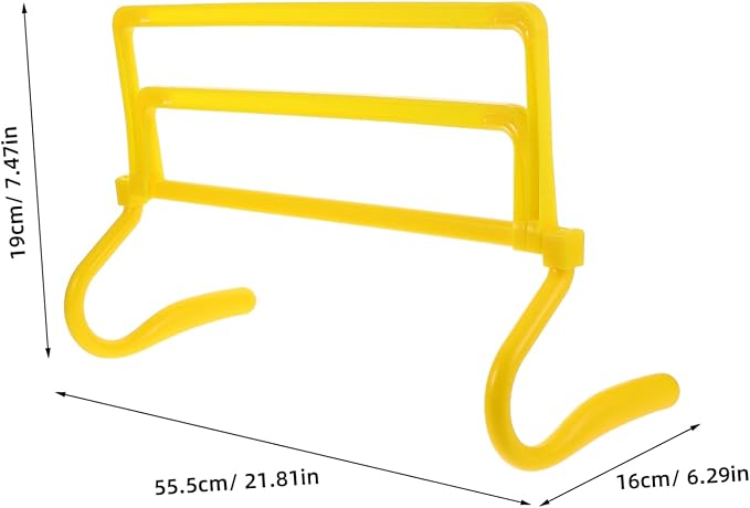 Adjustable Height Agility Hurdles Set Portable Speed Training Equipment for Soccer and Basketball Detachable Design for Versatile Use for Athletes