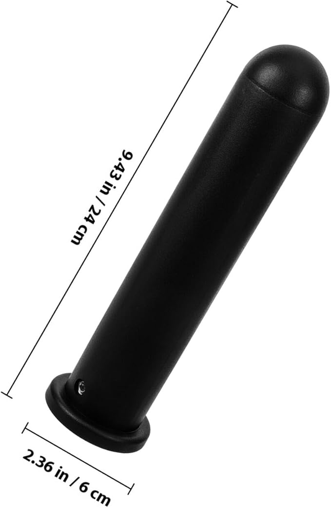 Barbell Rod End Cover Sleeve with Flat Anti-Skid Plastic Handle Grip, Dumbbell Handle Attachment for Gym Strength Training and Weightlifting Equipment