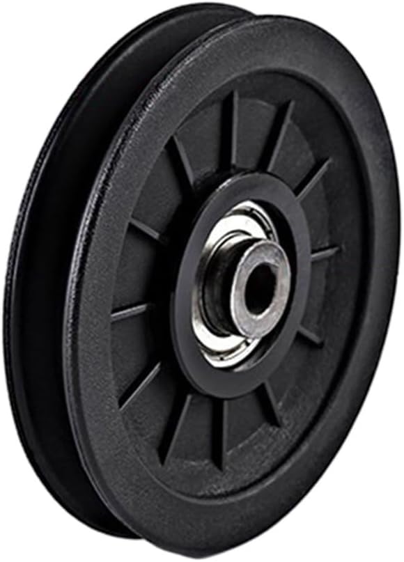 Silent Gym Pulley for Fitness Cable Machine Attachment, Heavy Duty Pulley System with Machine Bearing for Strength Training, Nylon and Steel Wheel, Low Noise Exercise Equipment, Home Use(110mm)