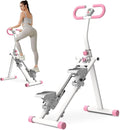 Folding Stair Stepper for Home, Vertical Climber Exercise Machine with Adjustable Handlebars & Monitor, Compact Full Body Cardio Climber for Apartment, 265 lbs Capacity