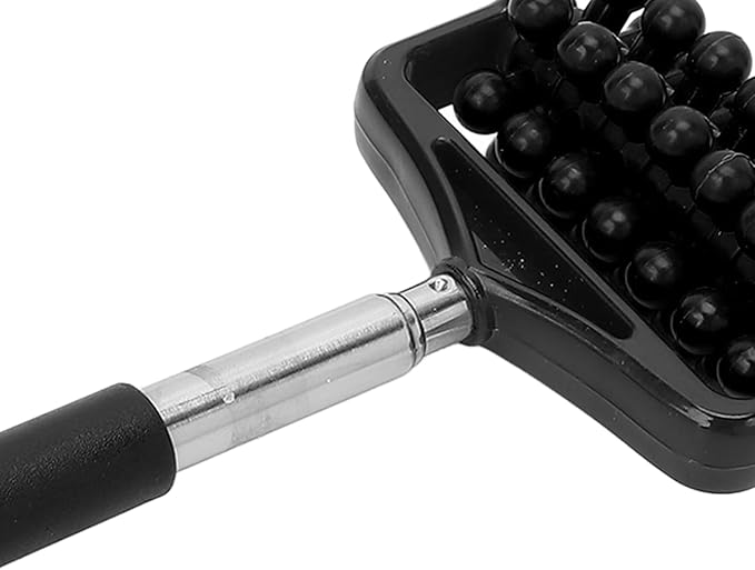Ymiko Massage Stick, Yoga Massage Stick for Men and Women Granular Body Massage Tool Telescopic Roller Massage Stick Home Neck Leg Back Body Massage Stick(Black)