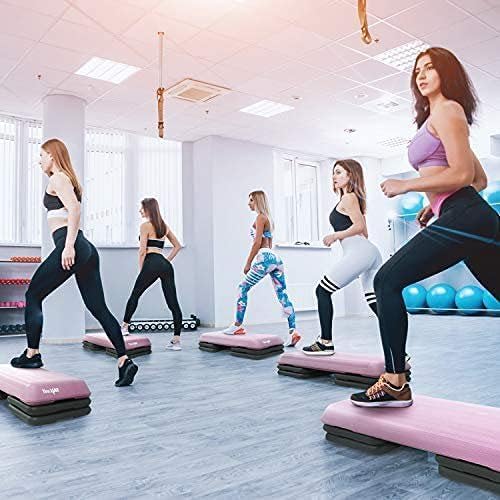 Yes4All Multi-Functional Aerobic Step Platform Adapter/Versatile Stepper Platform With Pilate Bar And Resistance Band