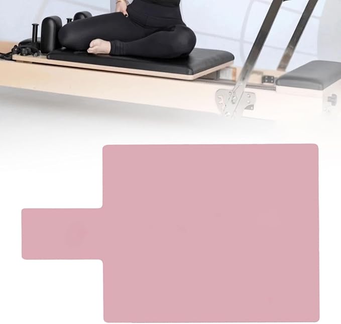 Pilates Reformer Mat,Mini Travel Yoga Mat, Accessory, Easy to Wash, Portable, Exercise Fitness Gym Pad Anti Slip for Women, 99.6x60x0.8cm Pink