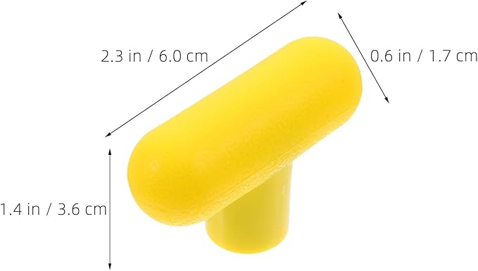 4pcs M8 T-Handle Knob for Exercise Equipment, Rotating Grip Handle for Gym Machines, Pulley Loading Pin Attachment, Strength Training Equipment Accessories