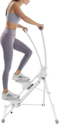 Stair Stepper Machine for Home, 220 lbs Capacity Full Body Workout Equipment with LCD Display, 3-Level Adjustable Pedals & Handles, Compact Climber Machine for Cardio Fitness
