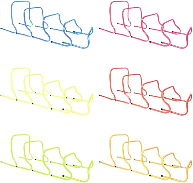 5 Pack Agility Speed Training Hurdles Detachable Agility Training Hurdles Sports Practice Equipment for Athletes, Soccer