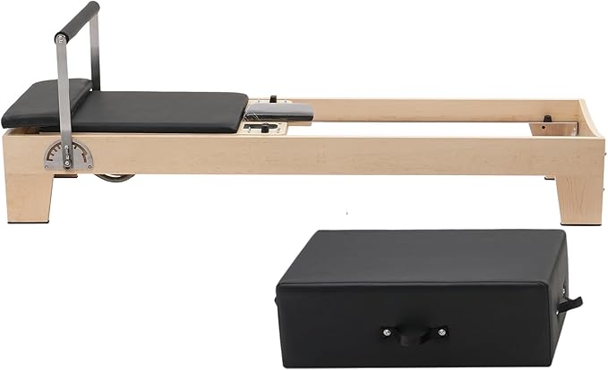VEVOR Pilates Reformer Machine, Pilates Workout Equipment for Home Gym Studio Use, Pilates Reformer with Sitting Box and Jumpboard，fit for Beginners & Advanced Users