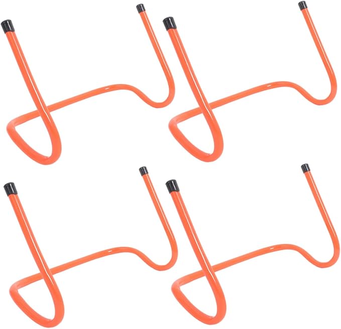 PRETYZOOM 4pcs ’s 15cm Plastic Speed Hurdles Set for Football Agility Training, Wear-Resistant Track and Soccer Training Equipment for Youth Sports and Fitness