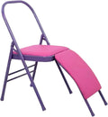 Yoga Chair,Foldable Pilates Chair,Easy to Carry and Store,with Waist Support Beauty Light Life,for Indoor Outdoor Yoga Studios(Color1)