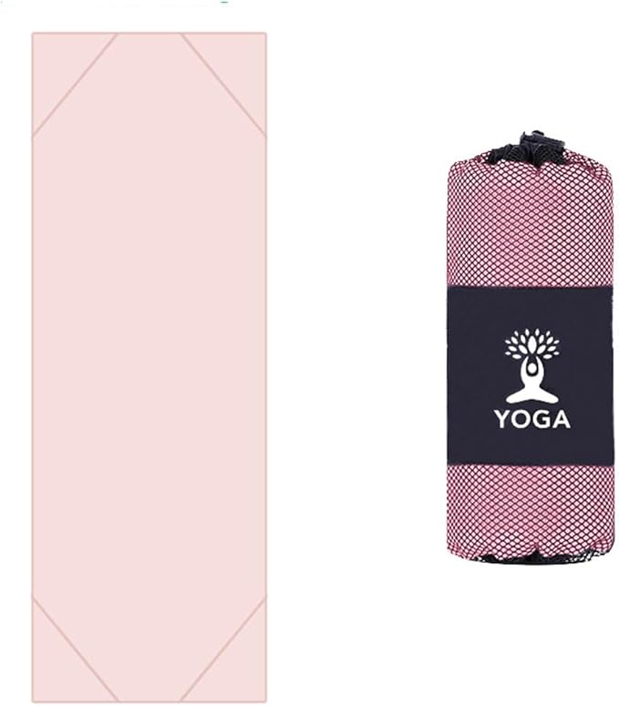 Non-Slip Yoga Towel - Superfiber Yoga Towel, hot Yoga Towel, Moisture Absorption, Sweat Absorption, for in Yoga, Pilates, hot Yoga Easy Travel. Size 25.5"x73" (1Pcs), J Colour