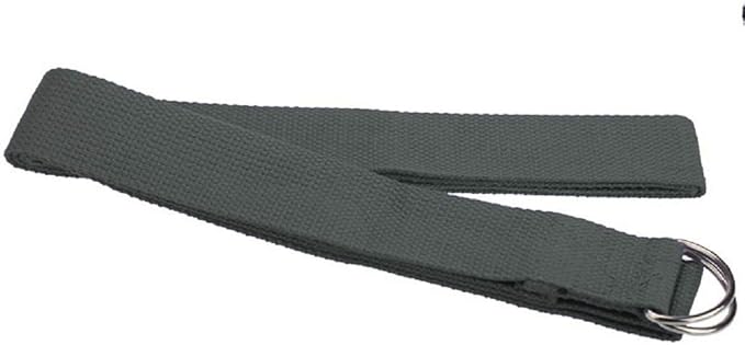 Cotton Exercise Yoga stretch Strap - Sturdy Flexibility Tensile Belt Adjustable Metal D-Ring Buckle, Hold Poses for Daily Stretching, Pilates, General Fitness, and Physical Therapy
