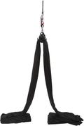 16.4FT 5 m Aerial Yoga Swing Sling Strong Yoga Hammock Kit, Aerial Silks Equipment Set, 440.92 Max Load Capacity, Black