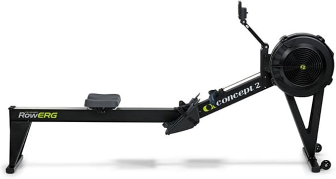 Concept2 RowErg Model E Indoor Rowing Machine with Tall Legs - PM5 Monitor, Device Holder, Adjustable Air Resistance, Easy Storage with FitXion Sweat Towel